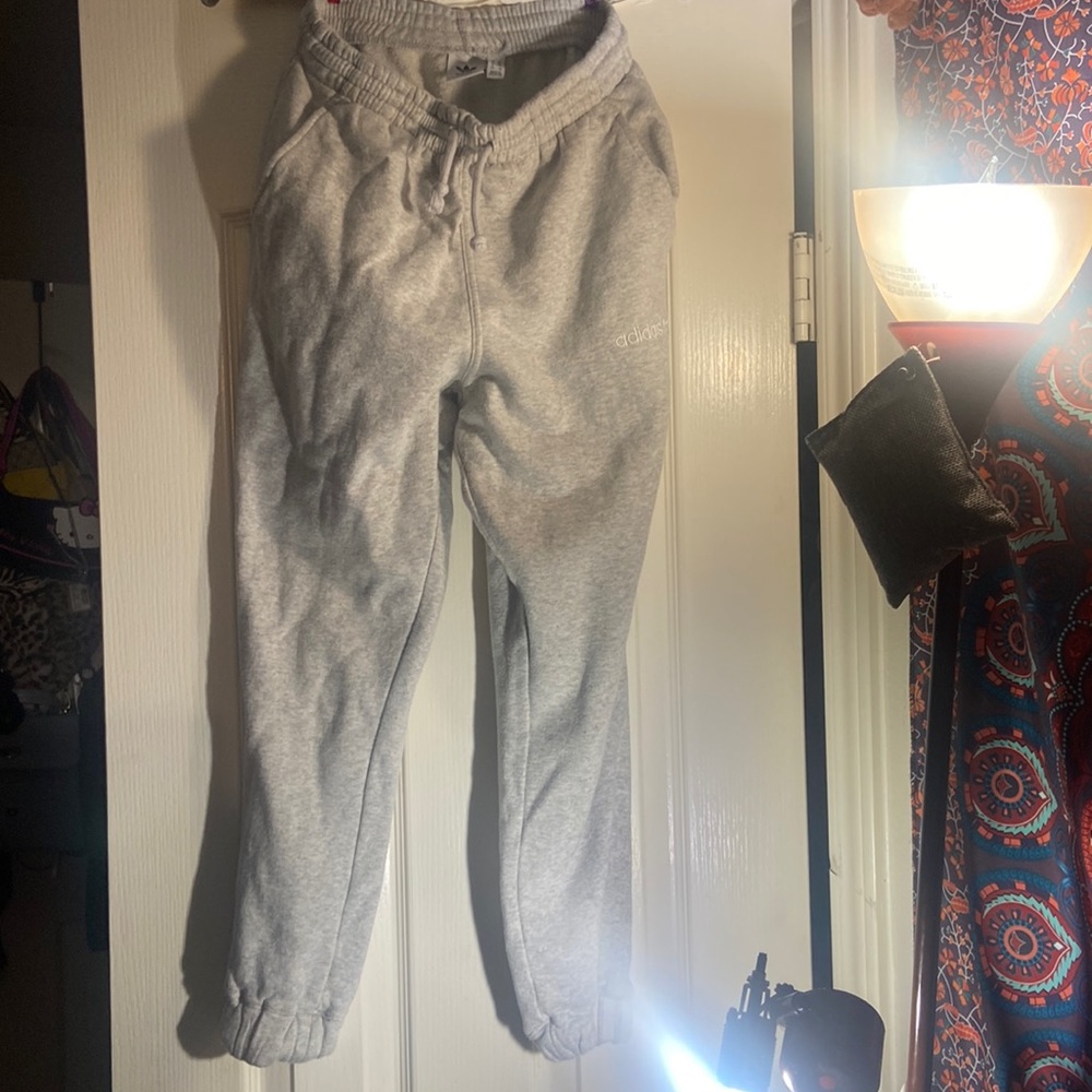 Adidas grey joggers